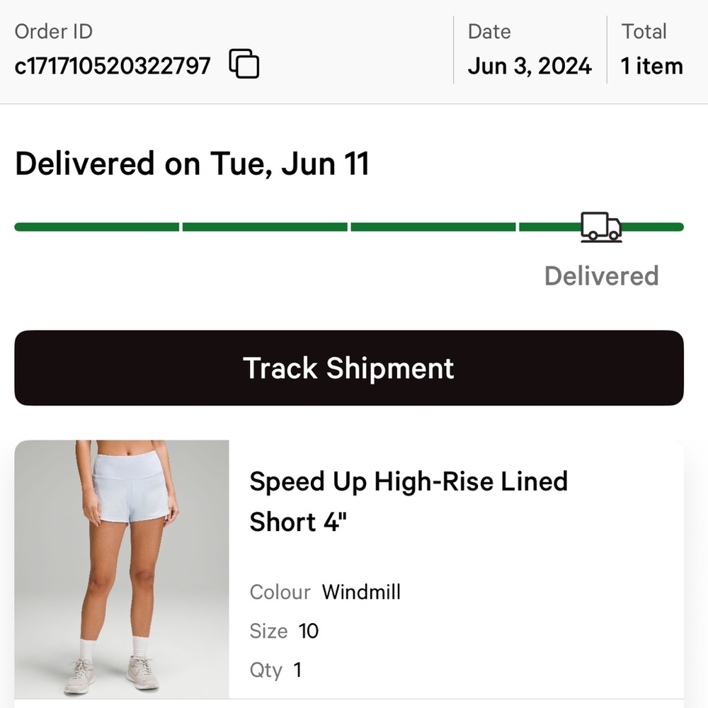 lululemon athletica Women's Speed Up High-Rise Lined Shorts - Windmill